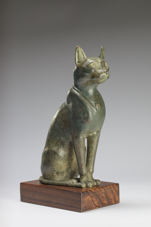 EGYPT, LARGE BRONZE SEATRED CAT